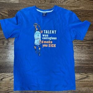 VTG Abercrombie and Fitch T-Shirt Youth XL Single Stitch Basketball GraphicPrint